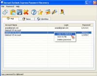 Actual Outlook Express Password Recovery 2.0