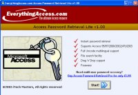 Access Password Retrieval LITE 1.1
