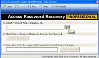 Access Password Recovery PROFESSIONAL 1.0
