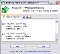 Advanced FTP Password Recovery 1.0.180.2006