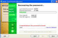 Atomic Excel Password Recovery 1.10