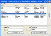 Password Recovery for Network Connections 1.1